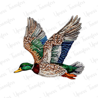 Faux Rhinestone Mallard