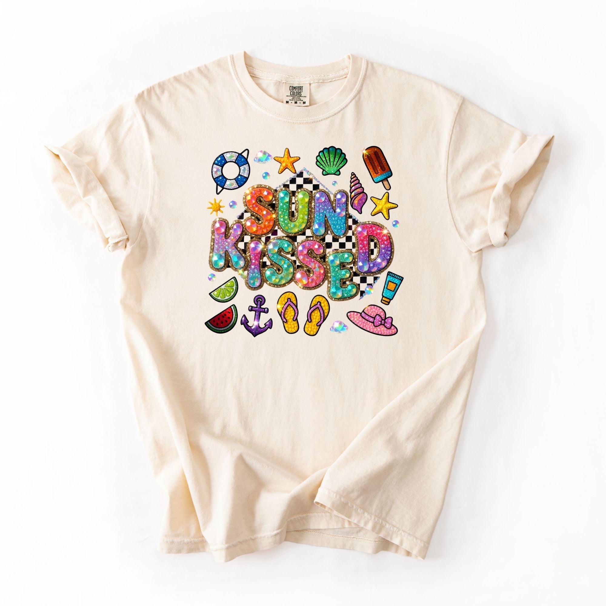 Faux Rhinestone Sun Kissed