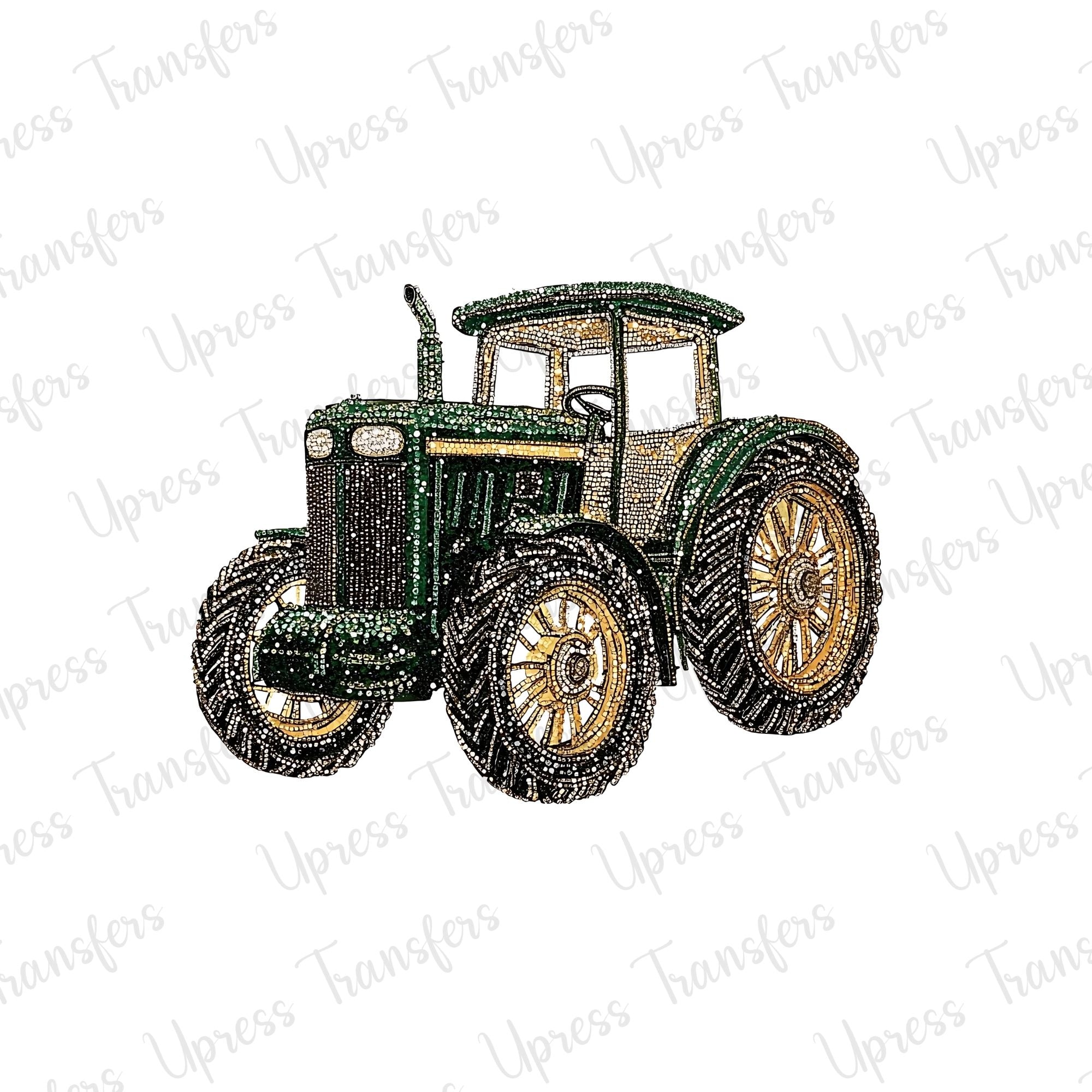 Faux Rhinestone Tractor