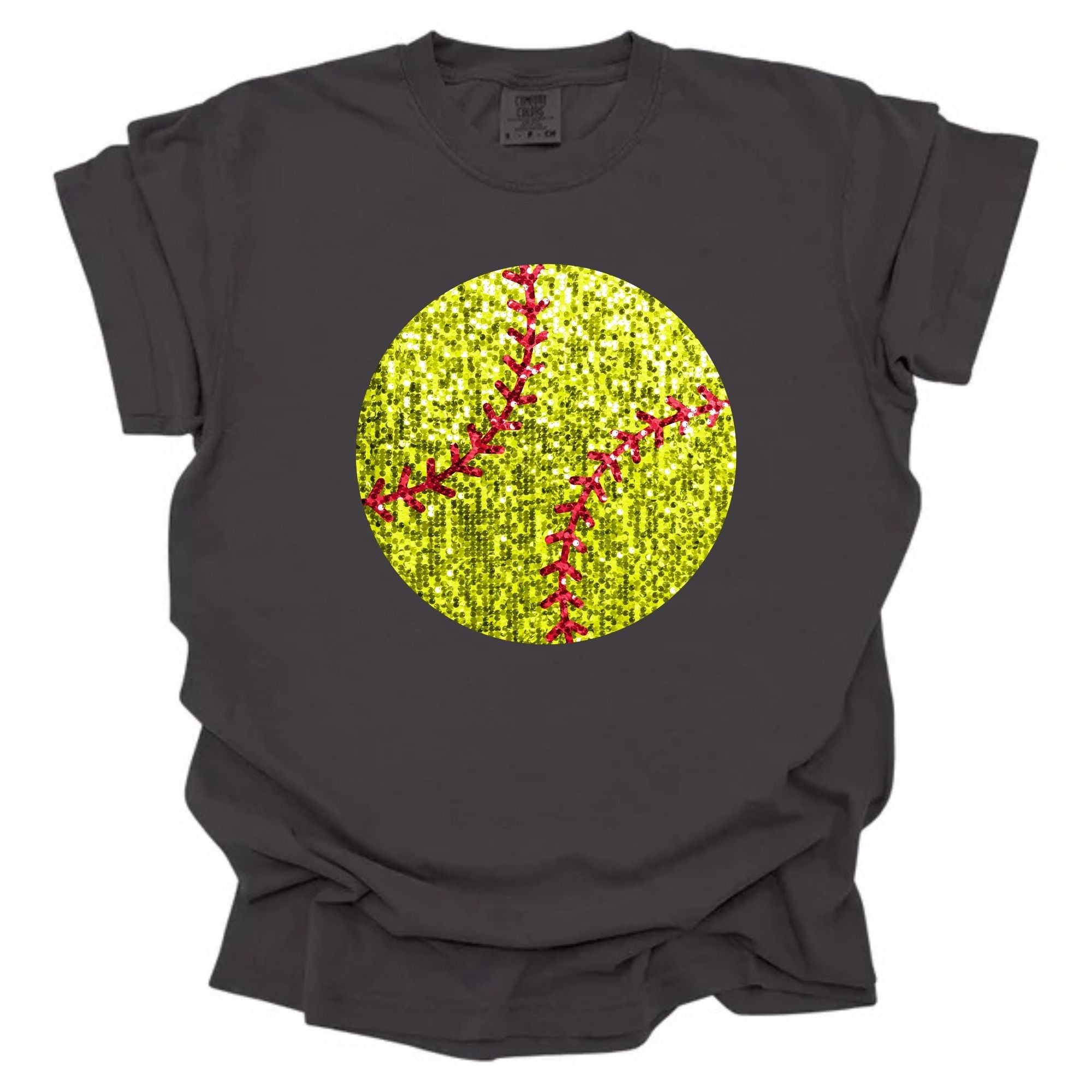 Faux Sequin Softball