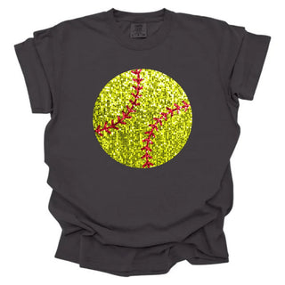Faux Sequin Softball