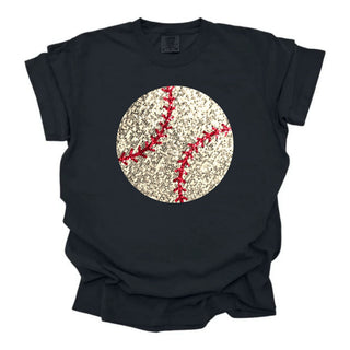 Faux Sequins Baseball