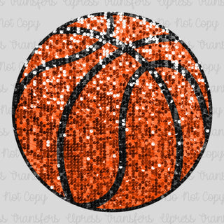 Faux Sequins Basketball