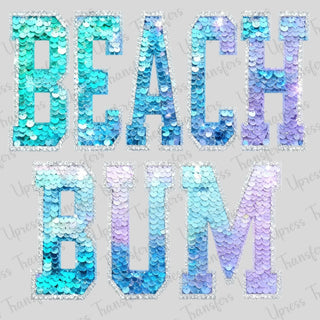 Faux Sequins Beach Bum