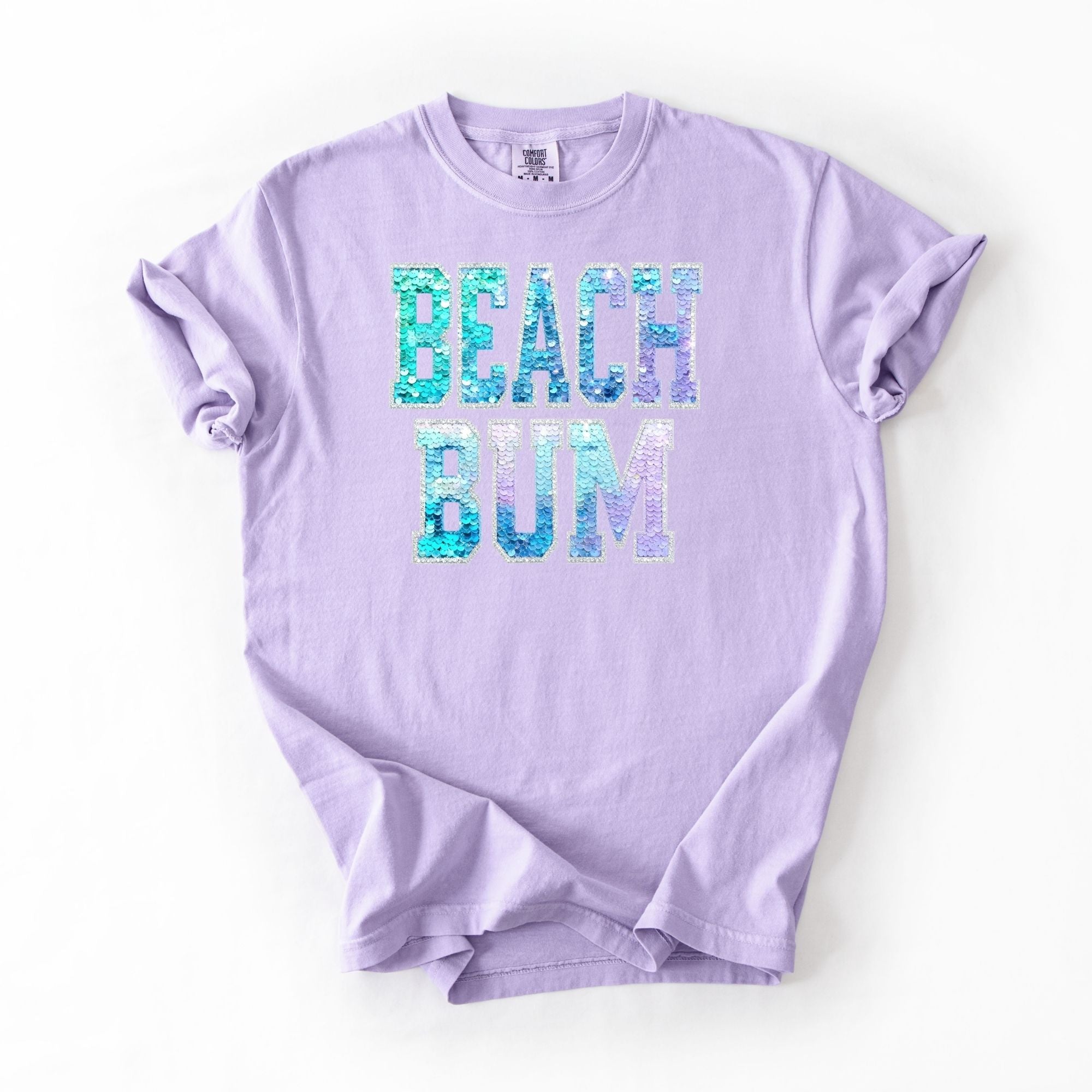 Faux Sequins Beach Bum