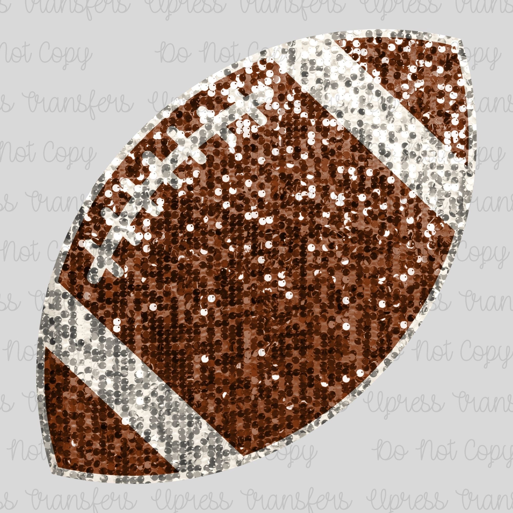Faux Sequins Football