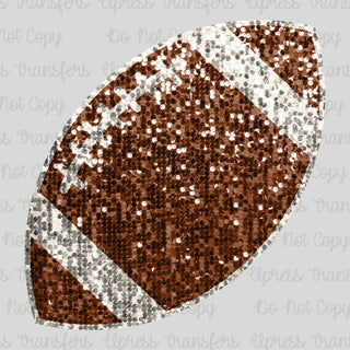 Faux Sequins Football