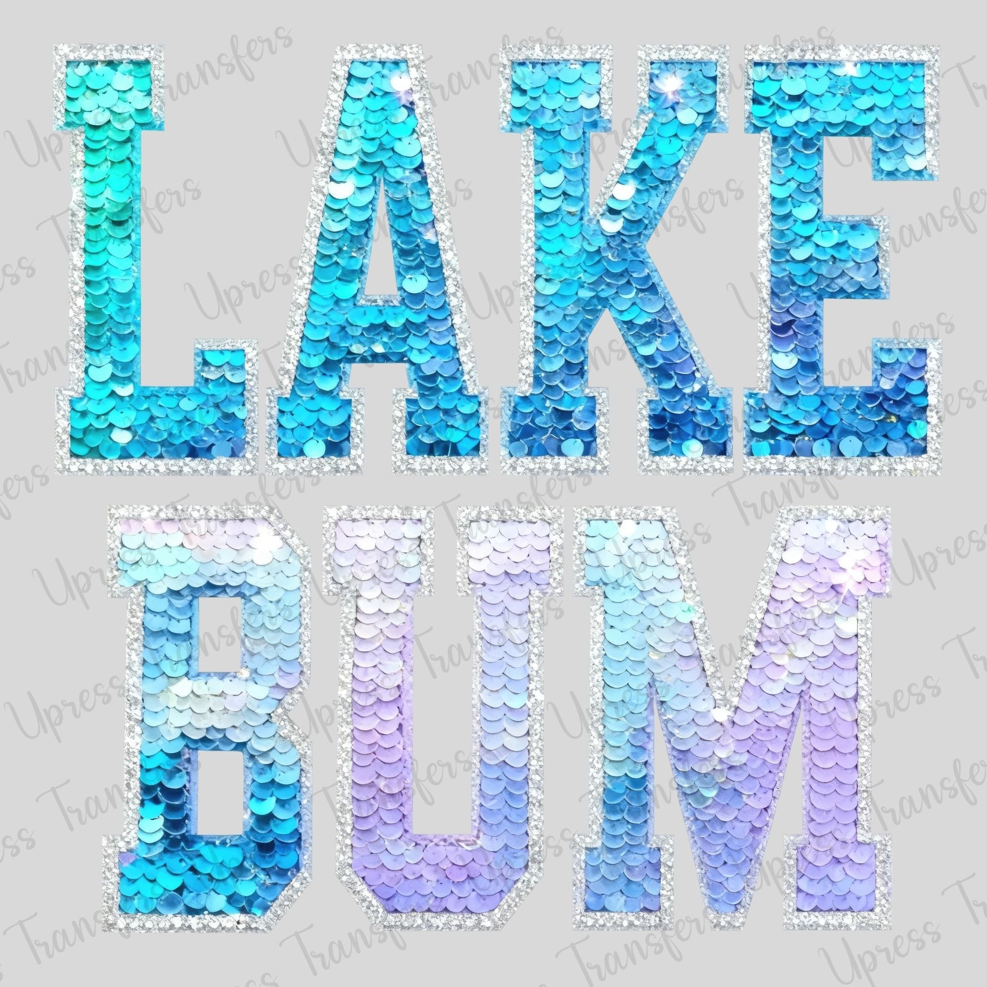 Faux Sequins Lake Bum