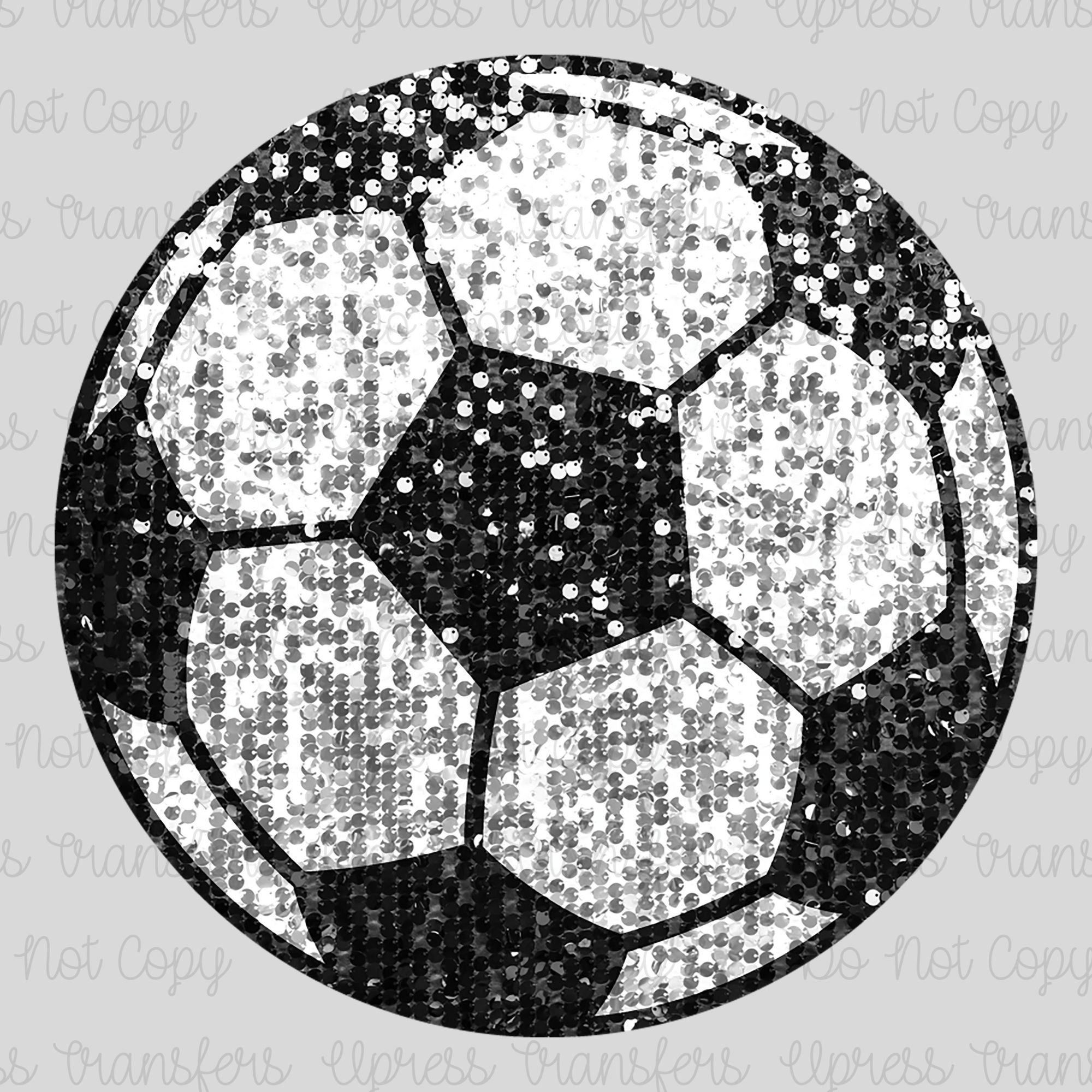 Faux Sequins Soccer Ball