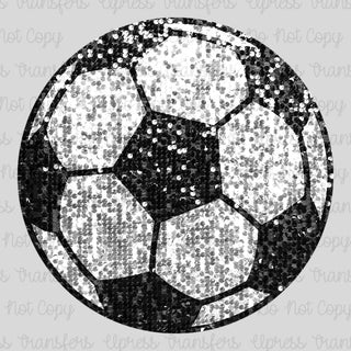 Faux Sequins Soccer Ball