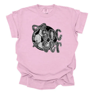 Faux Sequins Soccer Black