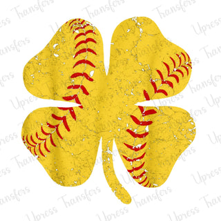 Faux Softball Clover