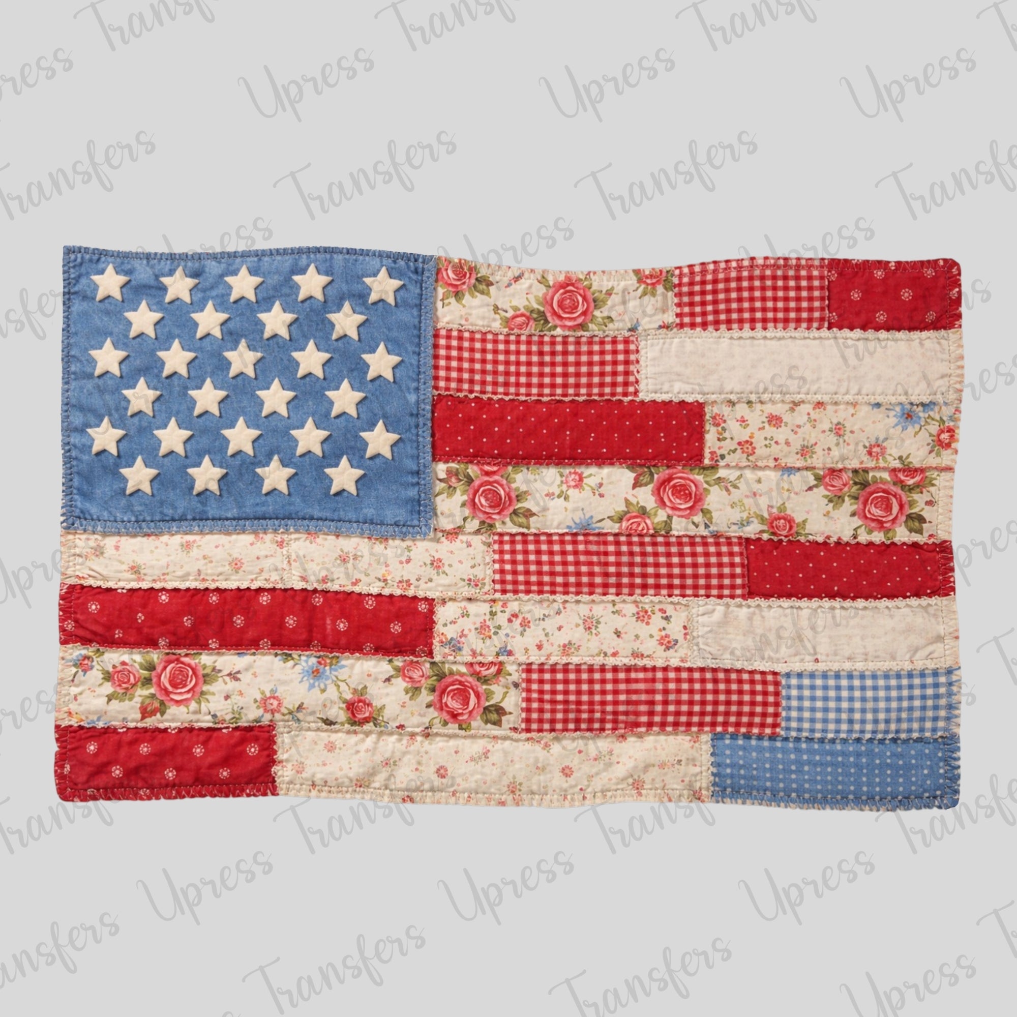 Faux Stitch America Flag
