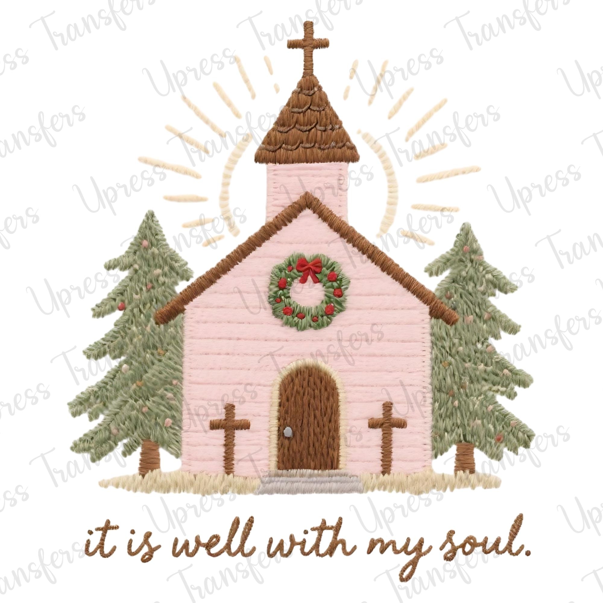 Faux Stitched Church