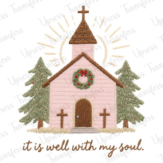 Faux Stitched Church