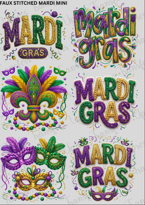 Faux Stitched Mardi Mini