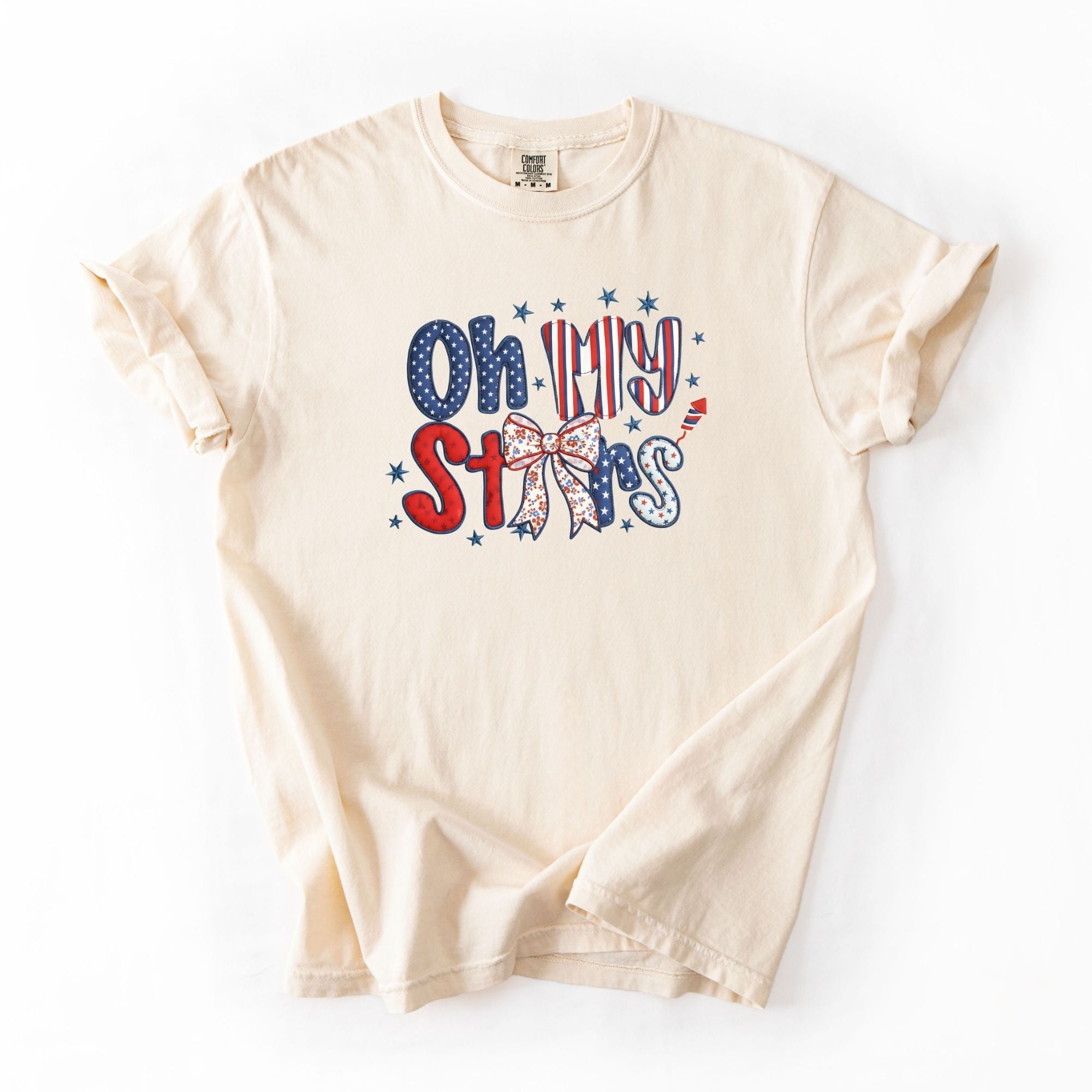 Faux Stitched Oh My Stars