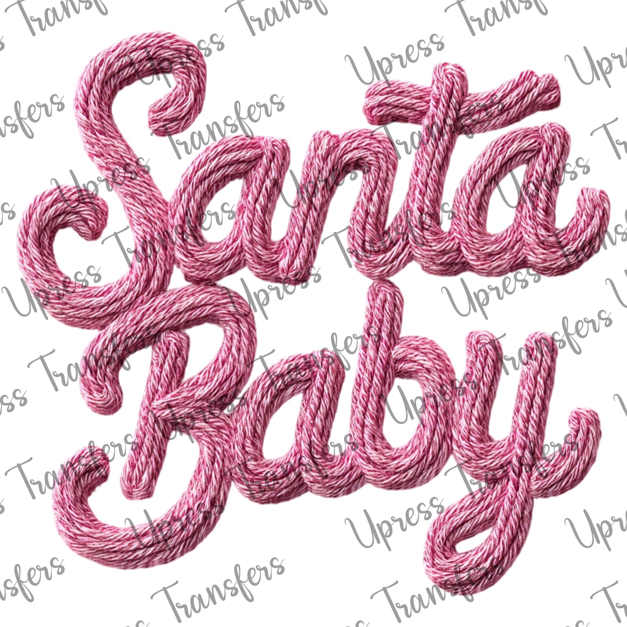Faux Stitched Santa Baby