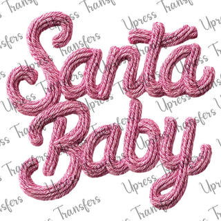 Faux Stitched Santa Baby