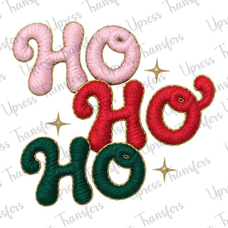 Faux Stitches Ho Ho Ho