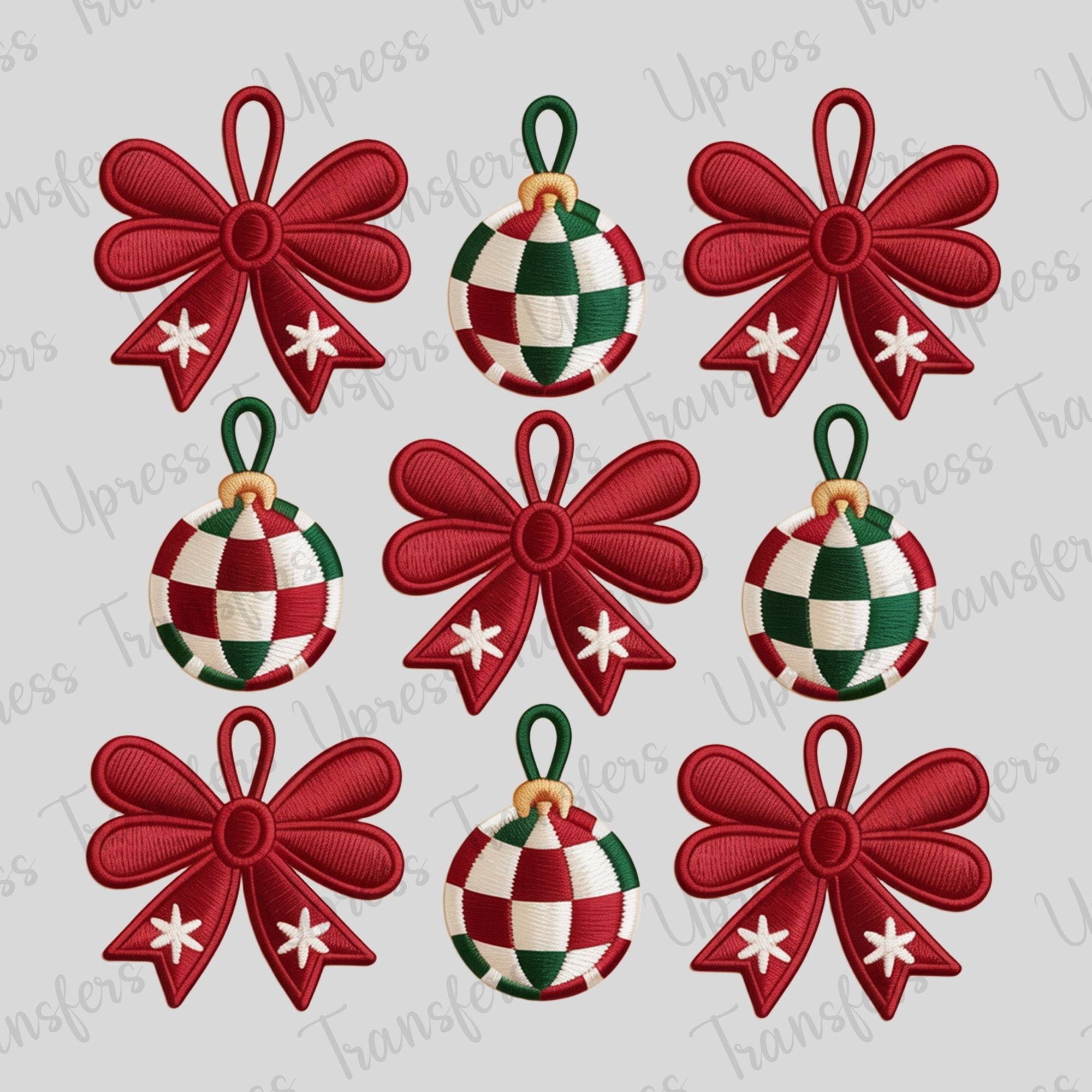 Faux Thread Ornaments and Bows