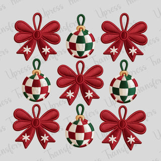 Faux Thread Ornaments and Bows