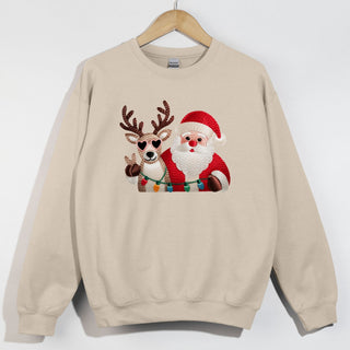 Faux Thread Santa Deer
