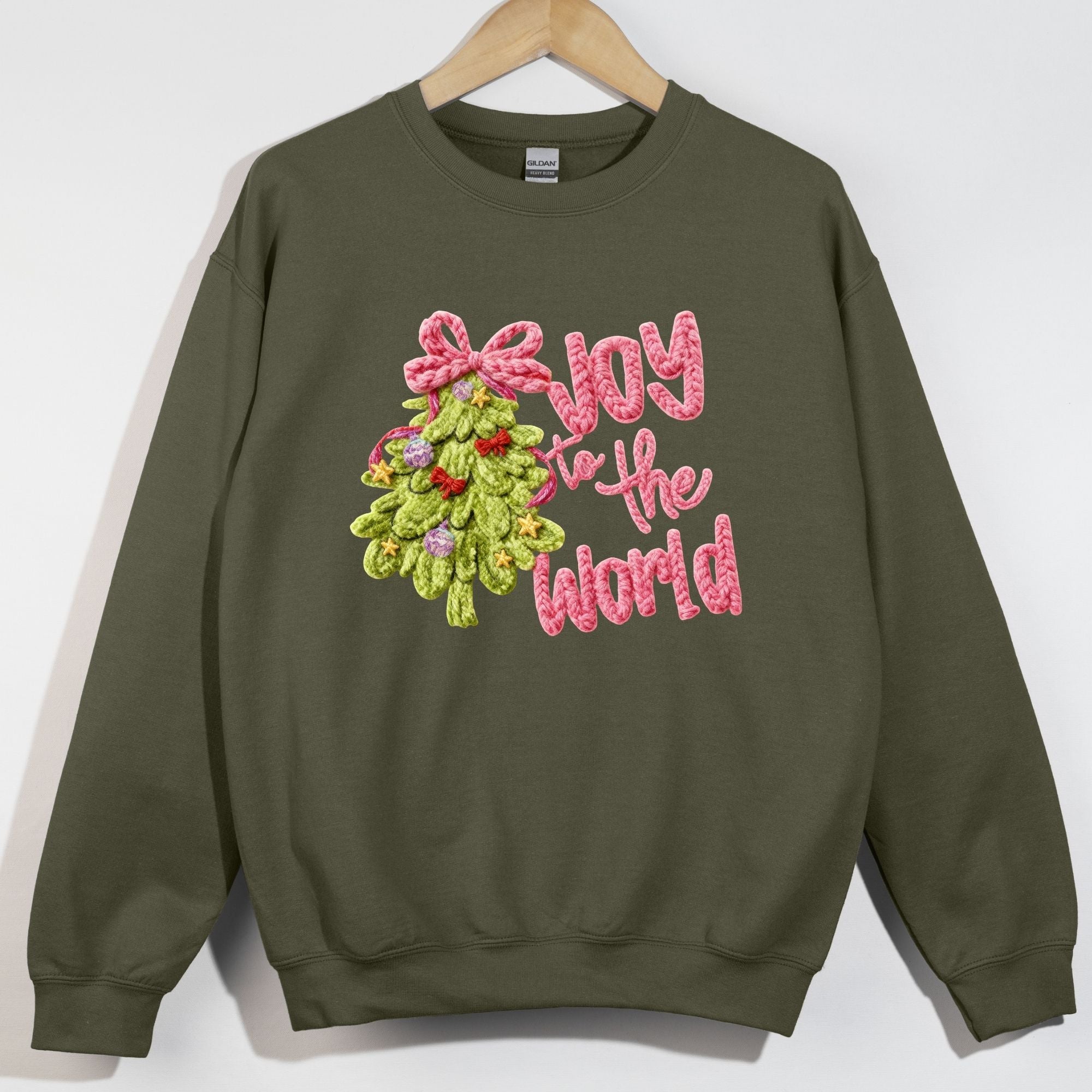 Faux Threaded Joy To The World