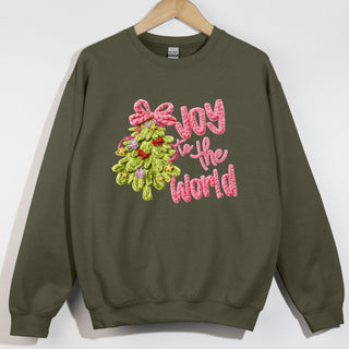 Faux Threaded Joy To The World