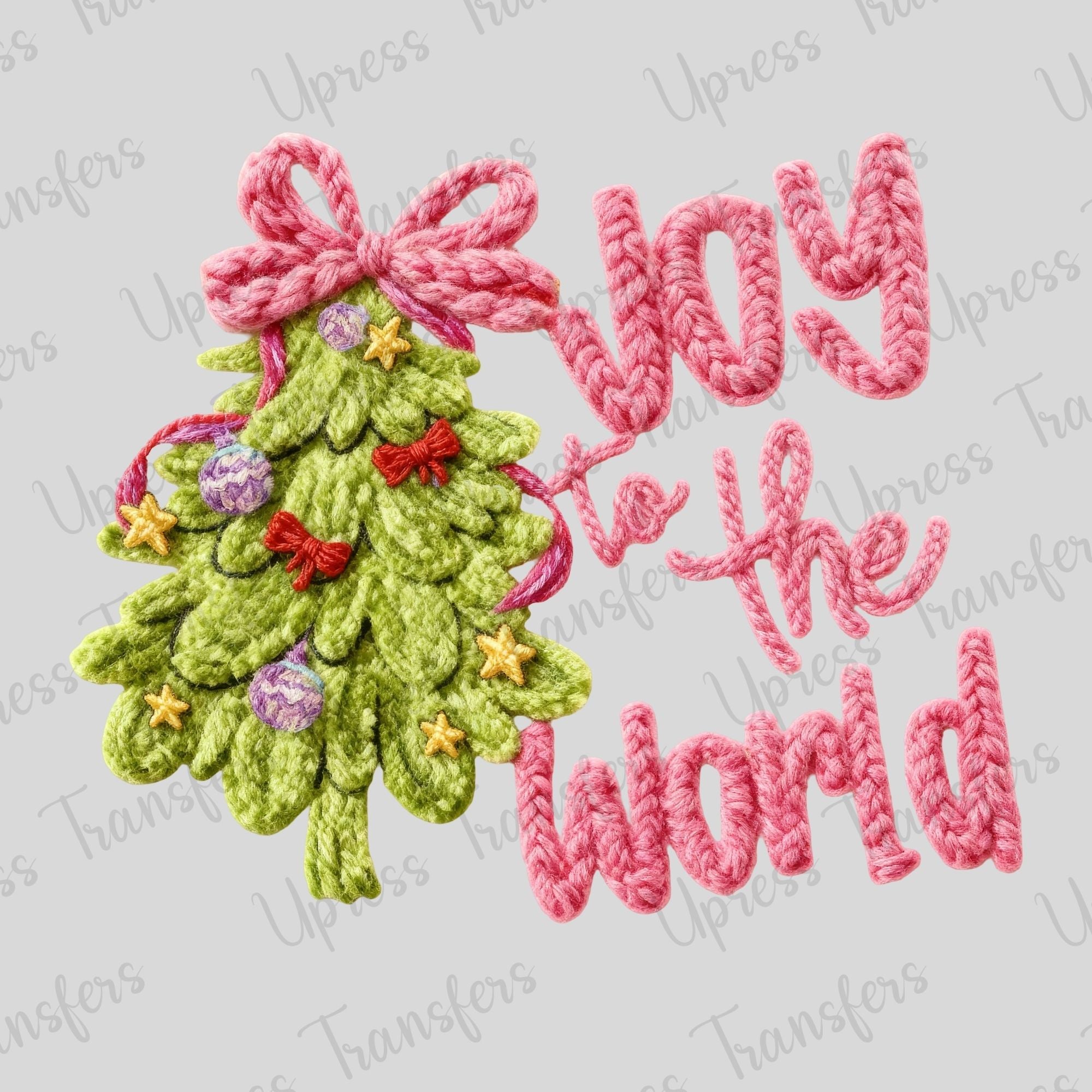 Faux Threaded Joy To The World