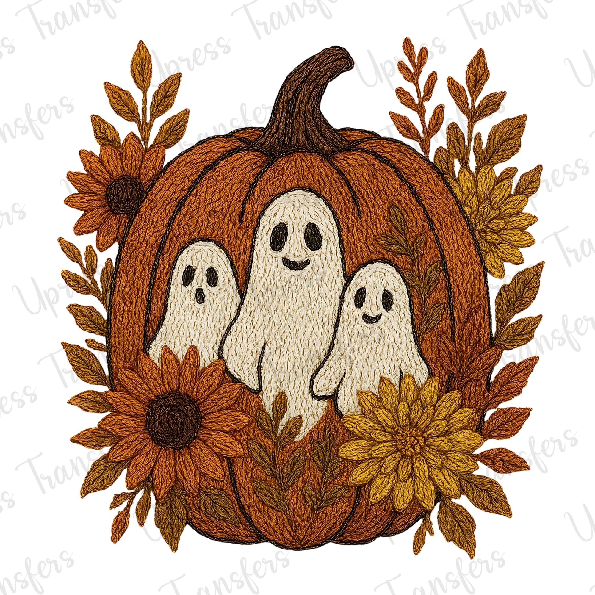 Faux Yarn Boho Pumpkin