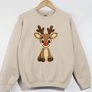 Faux Yarn Boy Reindeer