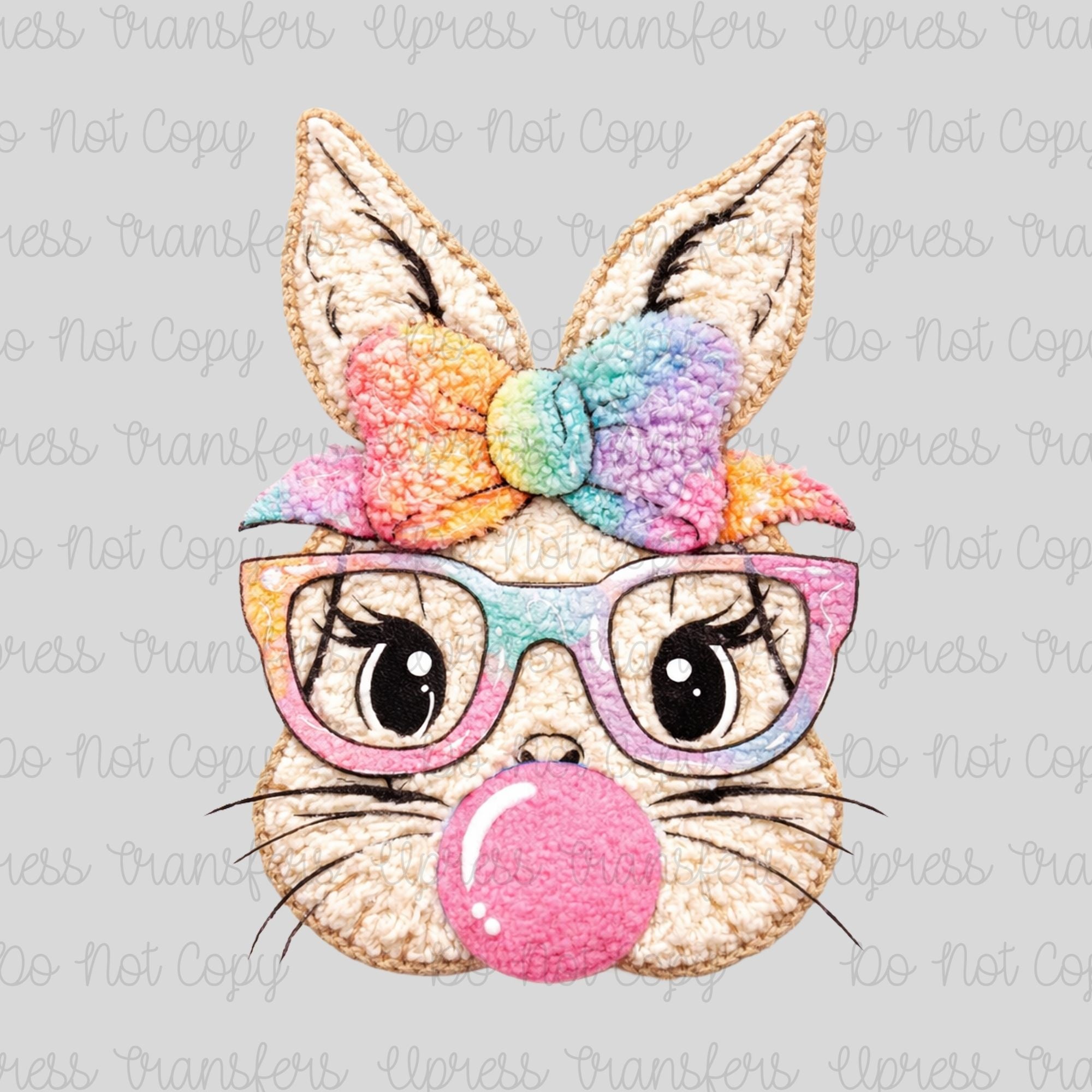 Faux Yarn Bubble Bunny