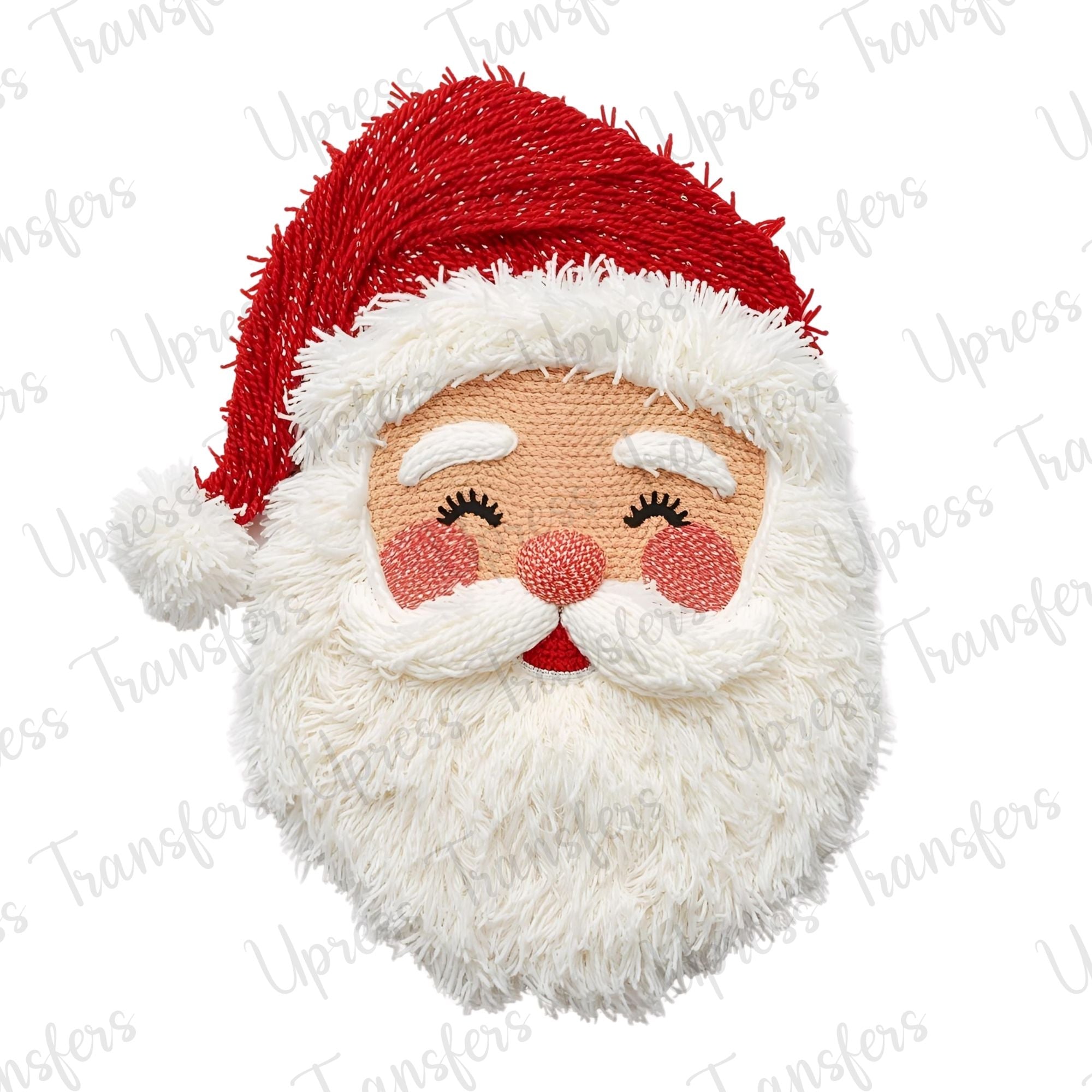 Faux Yarn Cheerful Santa