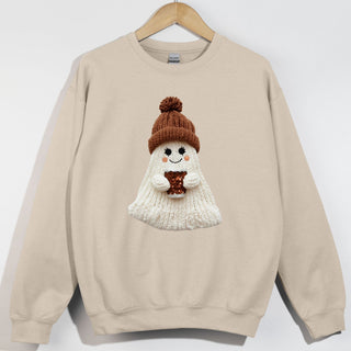 Faux Yarn Coffee Drinkin Ghost