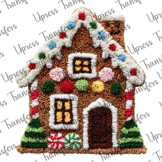 Faux Yarn Gingerbread House