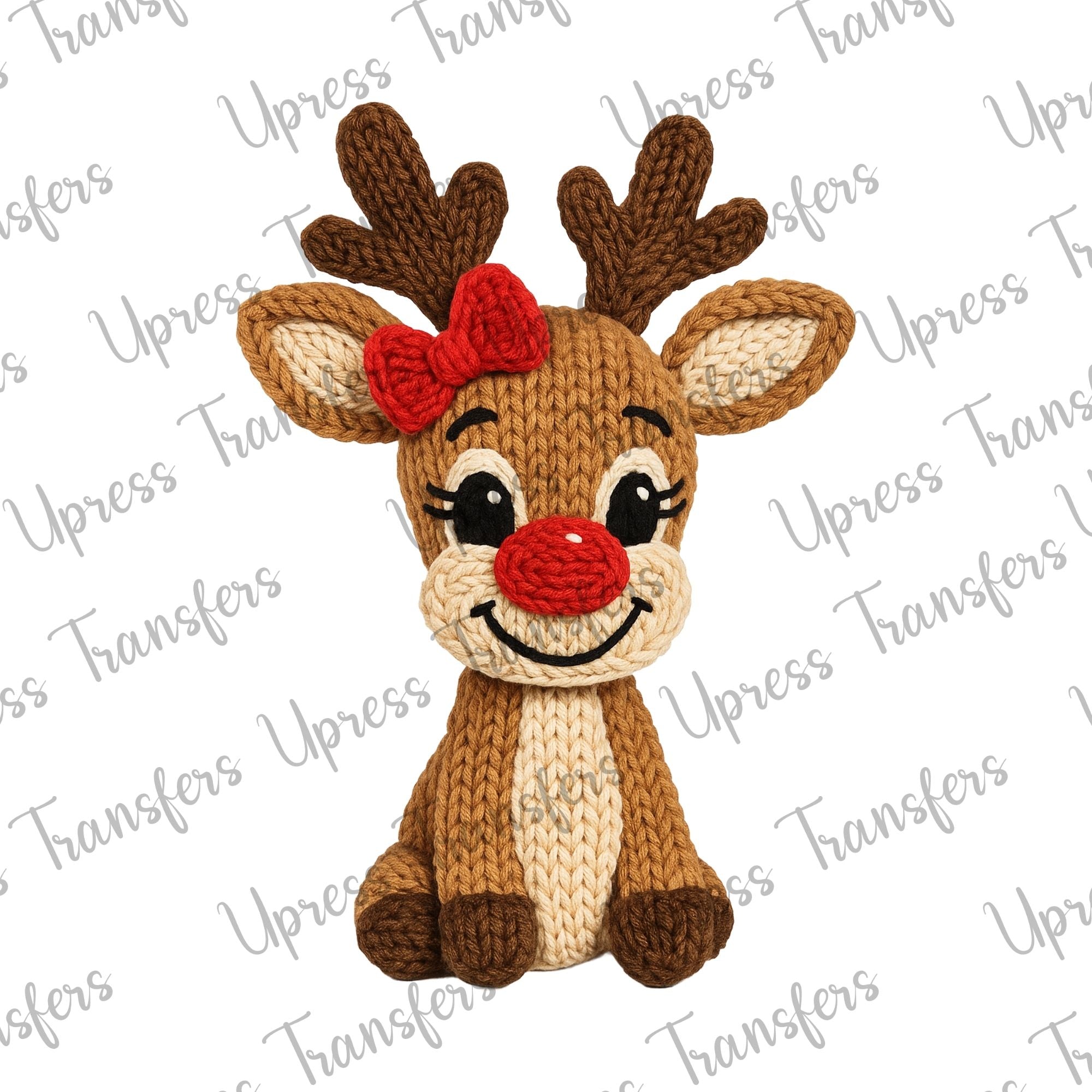 Faux Yarn Girl Reindeer