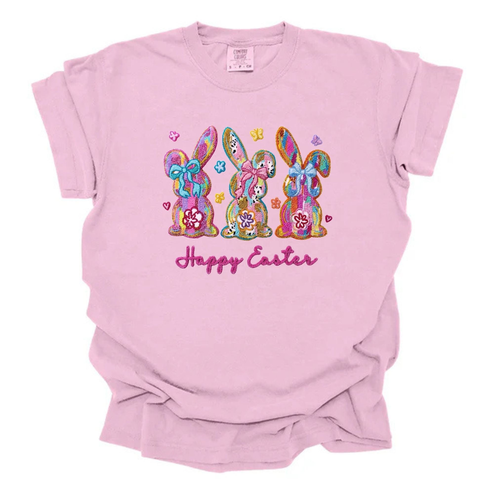 Faux Yarn Happy Easter Bunny Trio