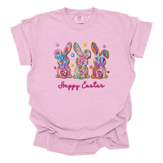 Faux Yarn Happy Easter Bunny Trio