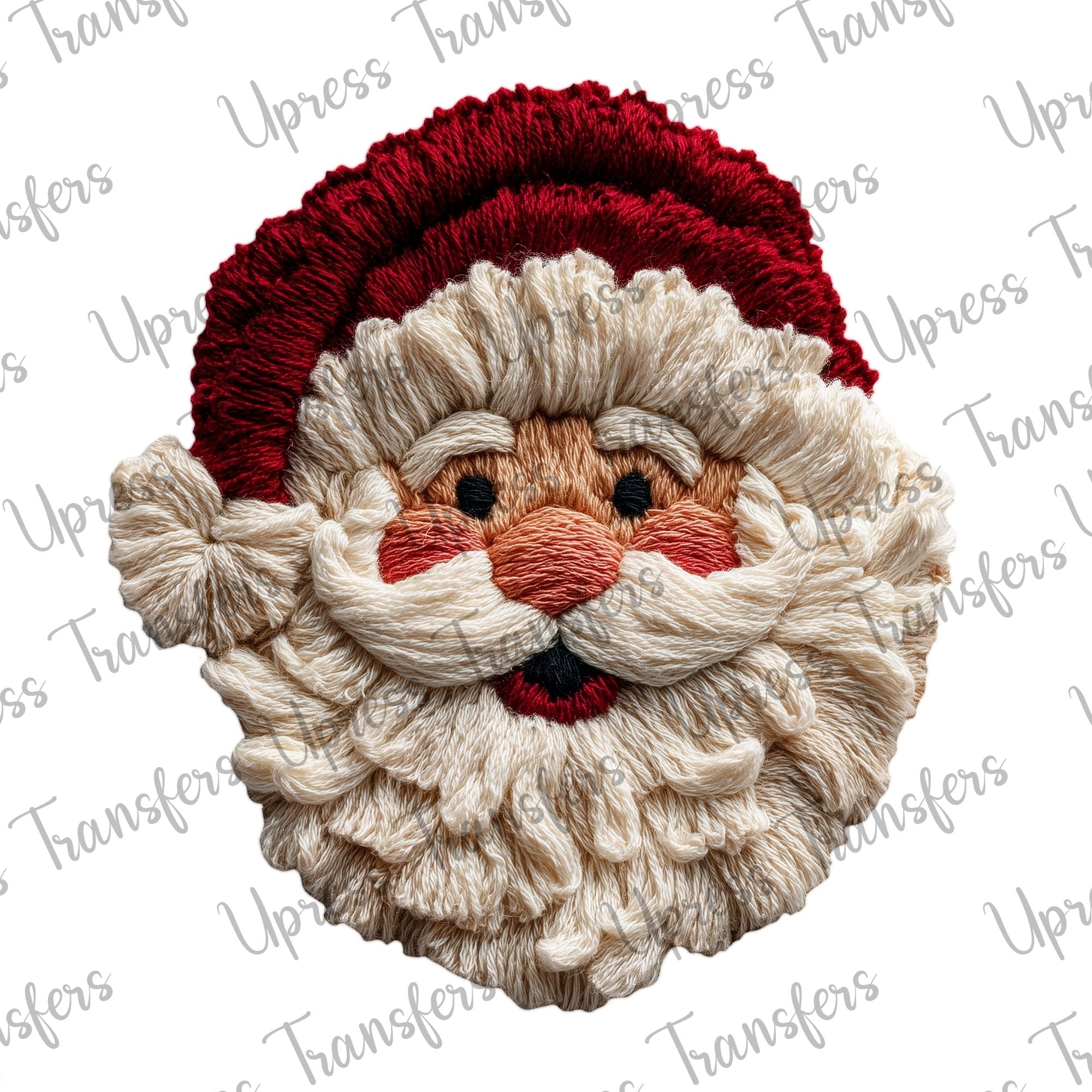 Faux Yarn Jolly Santa