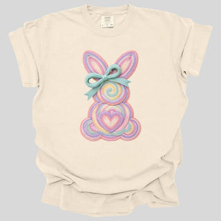 Faux Yarn Lines Bunny