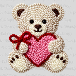 Faux Yarn Love bear Sweet