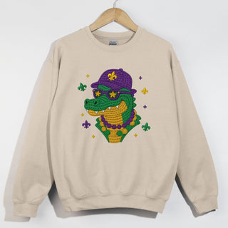 Faux Yarn Mardi Gator