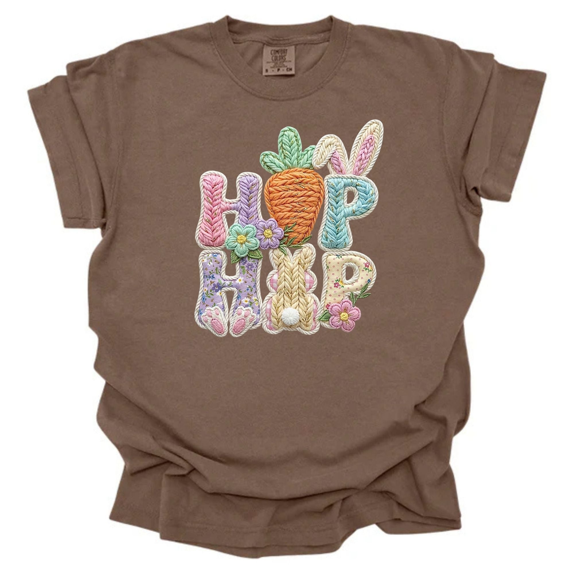 Faux Yarn Patterned Hip Hop