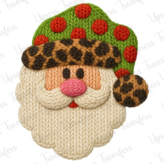 Faux Yarn Polka Dot Santa