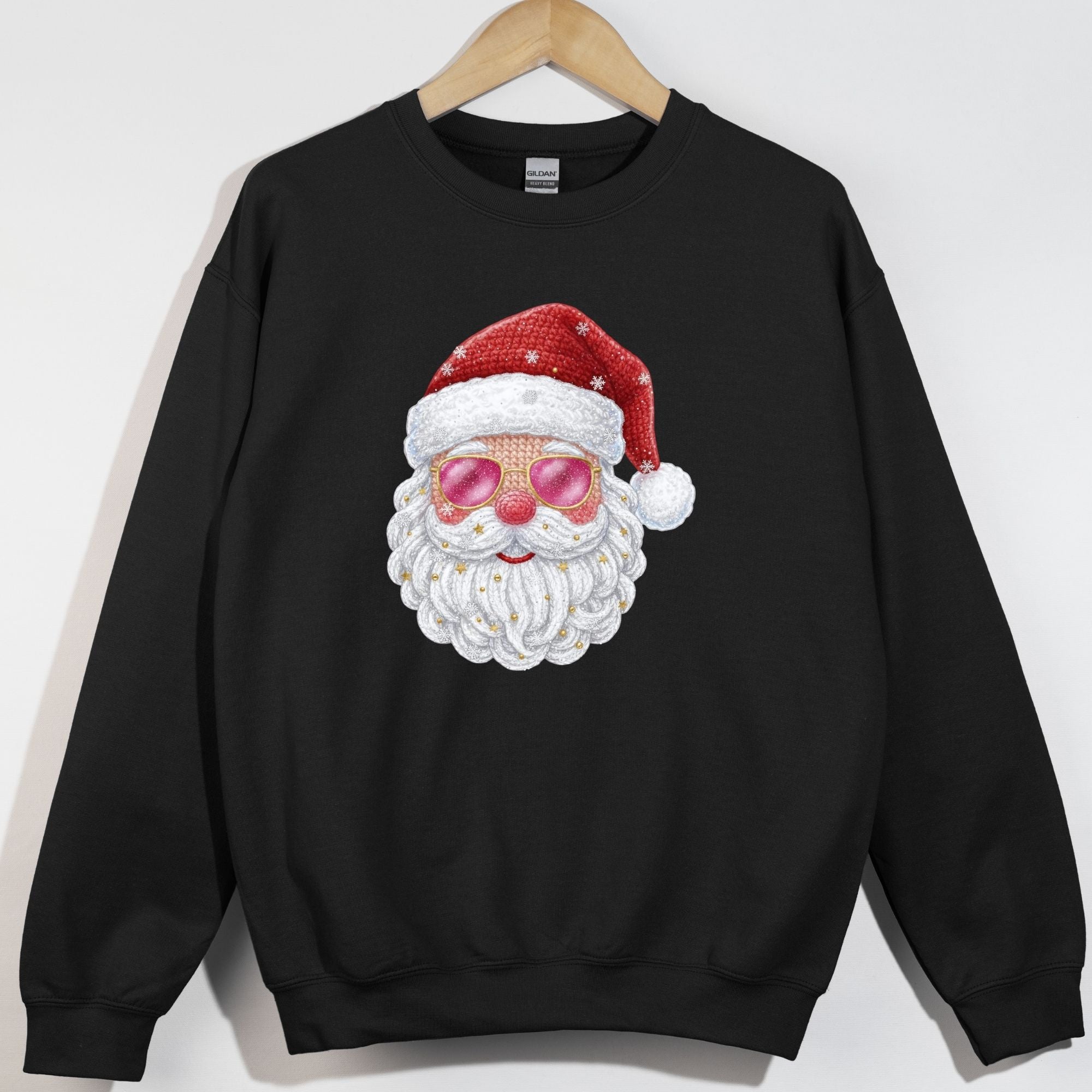 Faux Yarn Santa Beads