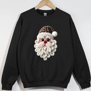 Faux Yarn Santa Cheetah Hat