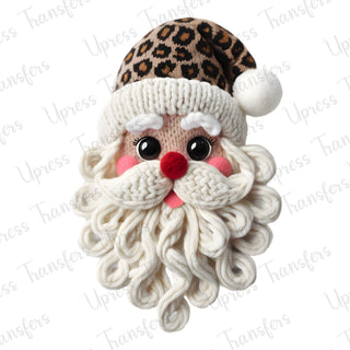 Faux Yarn Santa Cheetah Hat
