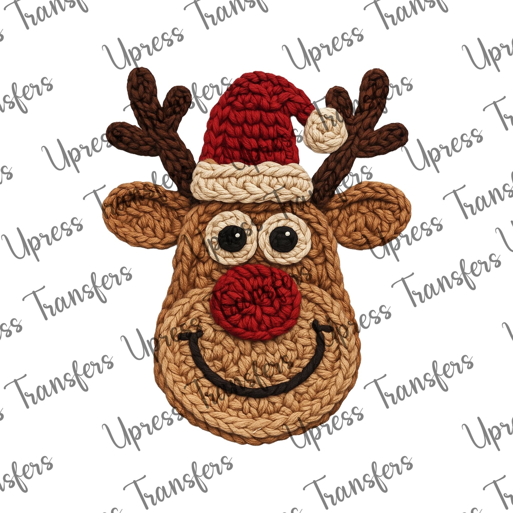 Faux Yarn Santa Reindeer
