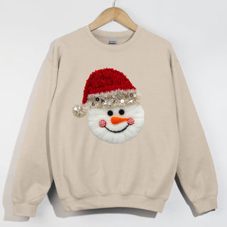 Faux Yarn Snowman Head